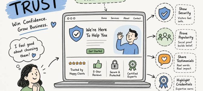 How to build trust signals on your service website