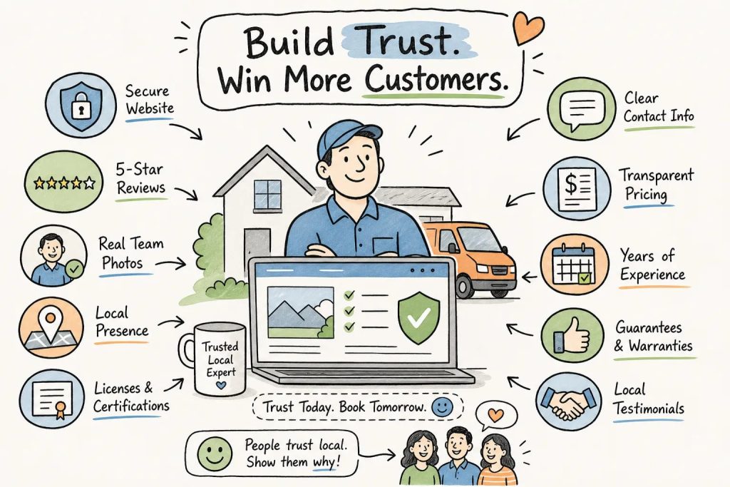 Ten trust signals every local service business website needs