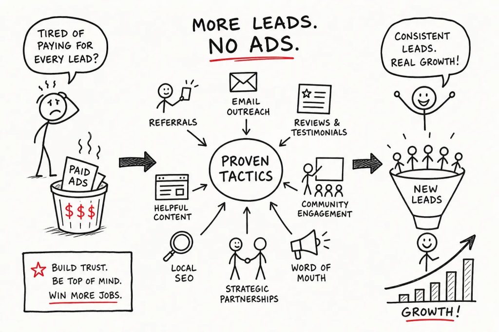 HVAC marketing tactics to generate leads without paid ads