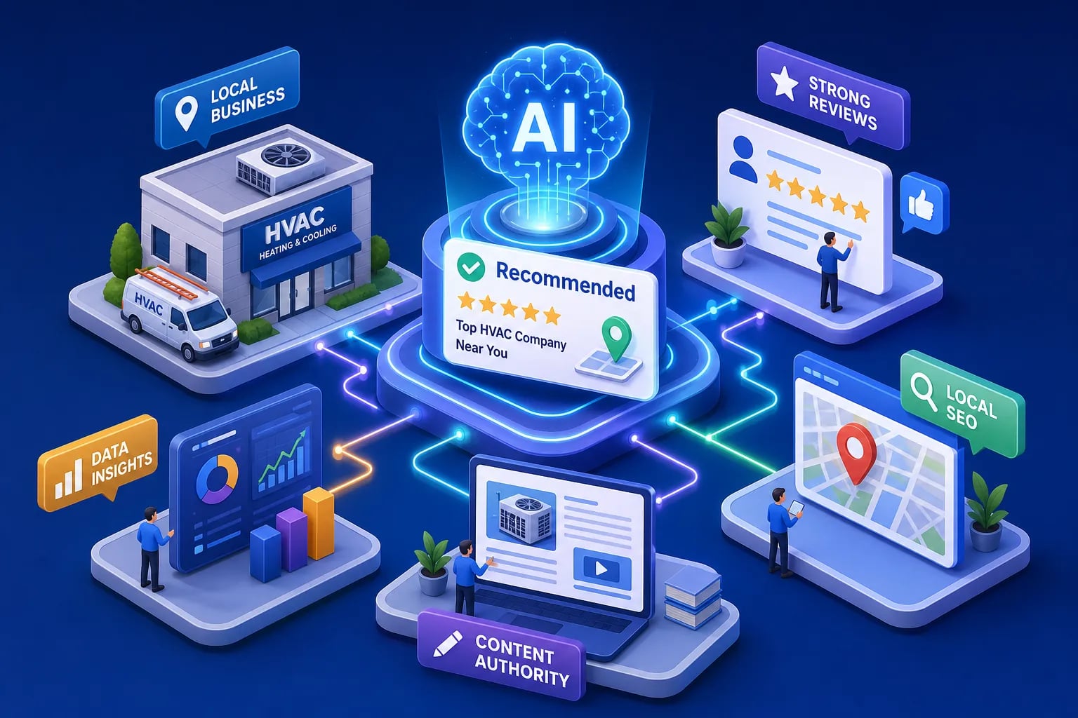 HVAC marketing strategies for local AI recommendations