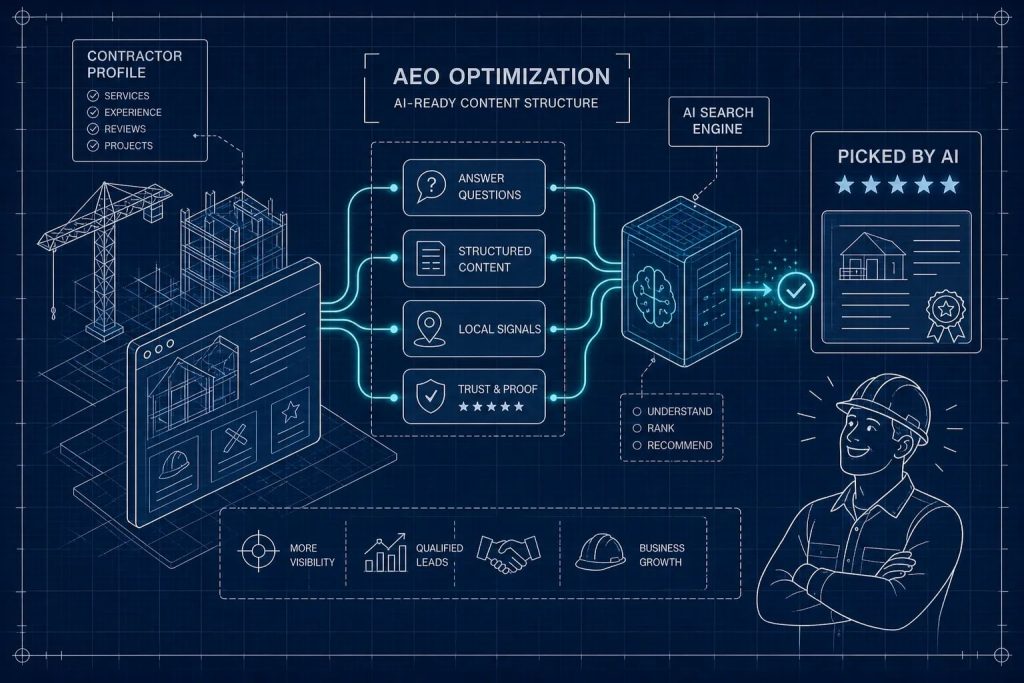 AEO for contractors and AI search visibility