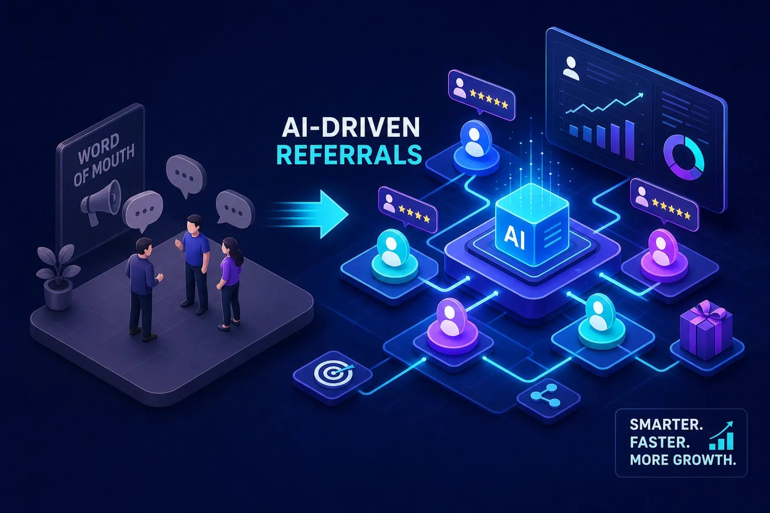 AI-driven referrals replacing traditional word-of-mouth recommendations