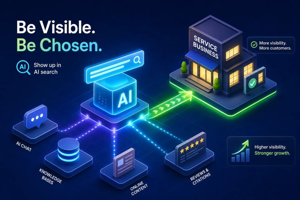 AI search visibility for service businesses