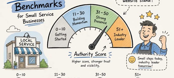Authority Score Benchmarks for Small Service Businesses Authority Score Benchmarks for Small Service Businesses