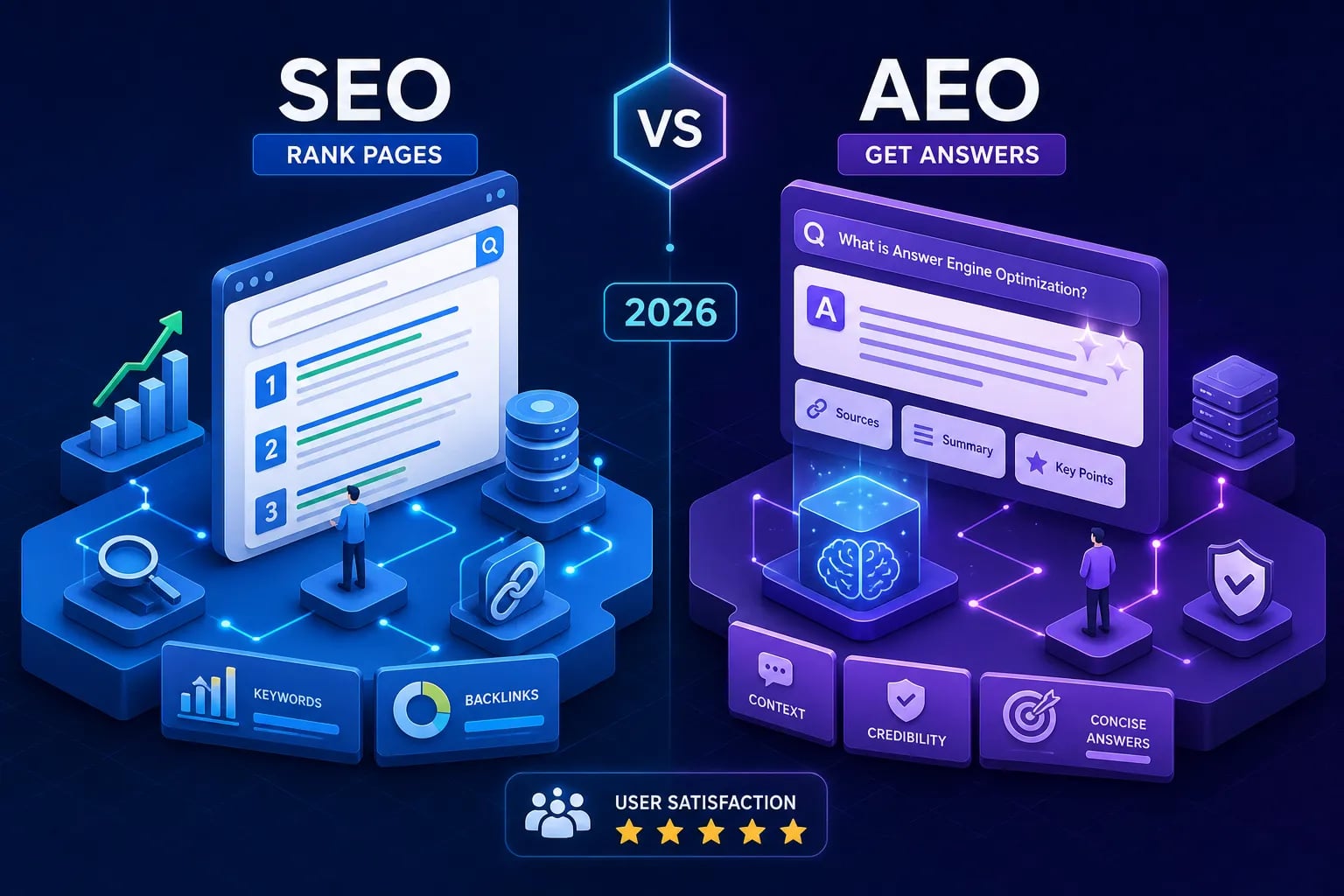 How answer engine optimization differs from SEO in 2026