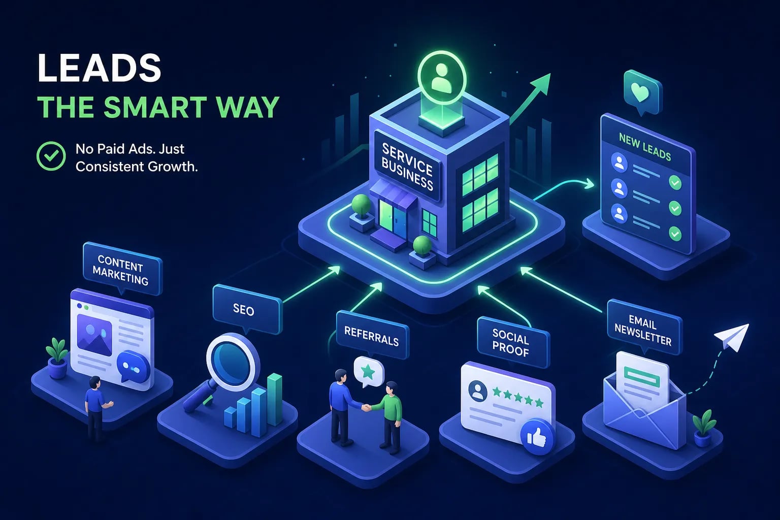 Service businesses generating leads without Google Ads