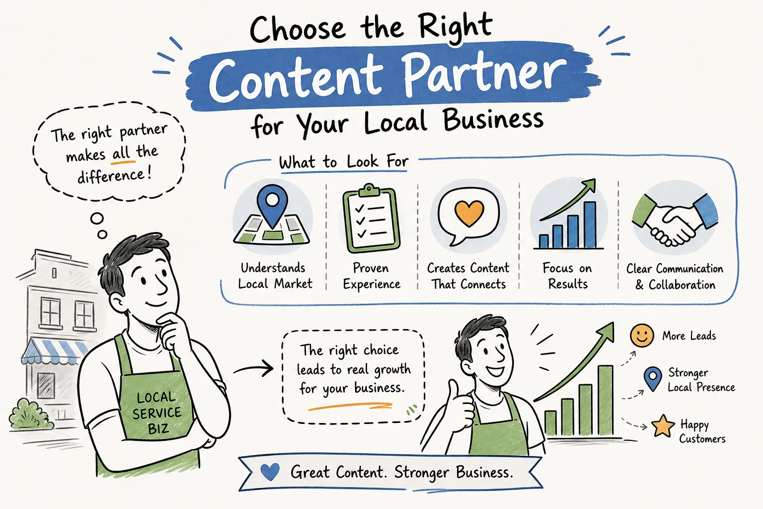 How to choose the right content creation company for local service businesses