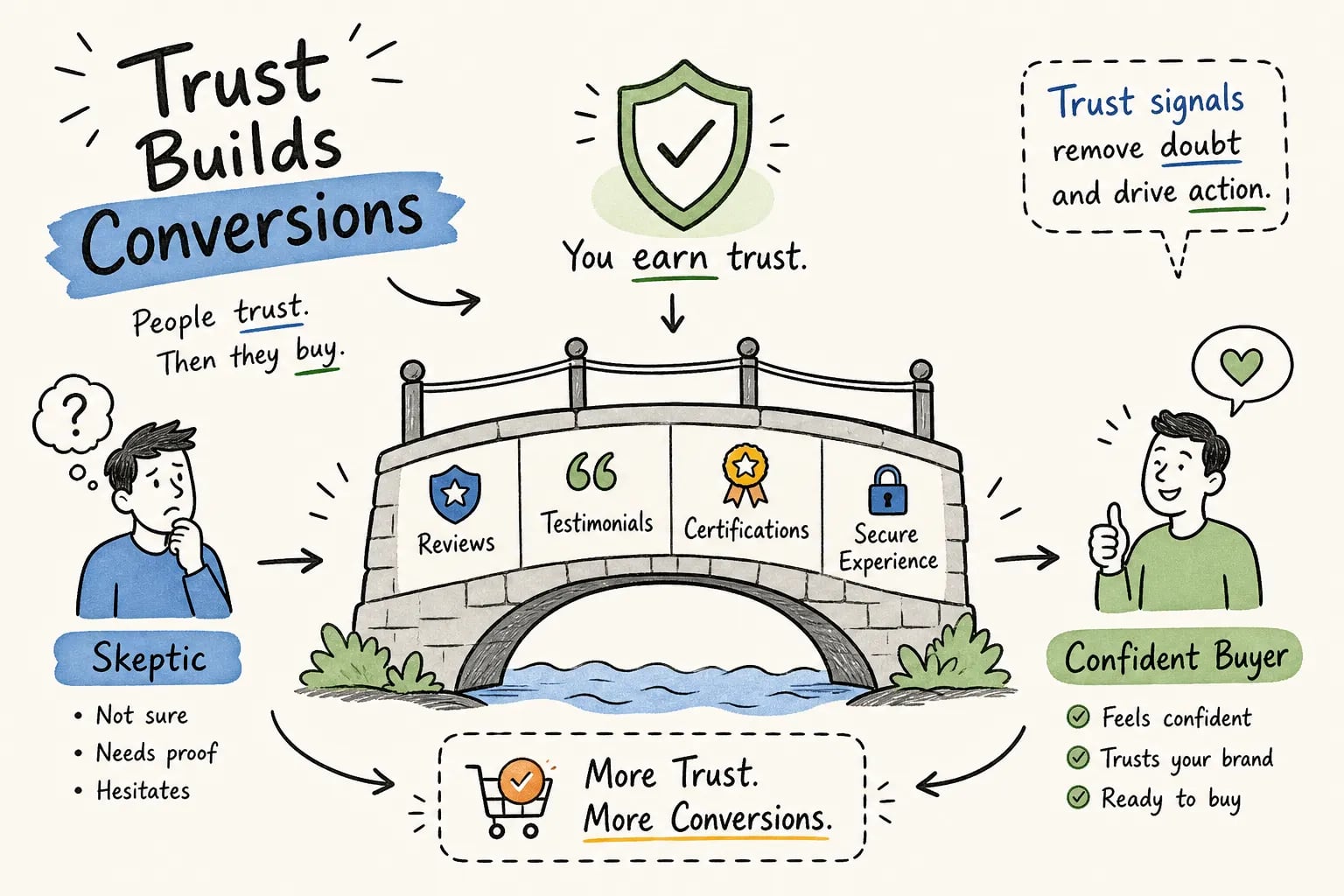 Trust signal marketing that builds buyer credibility