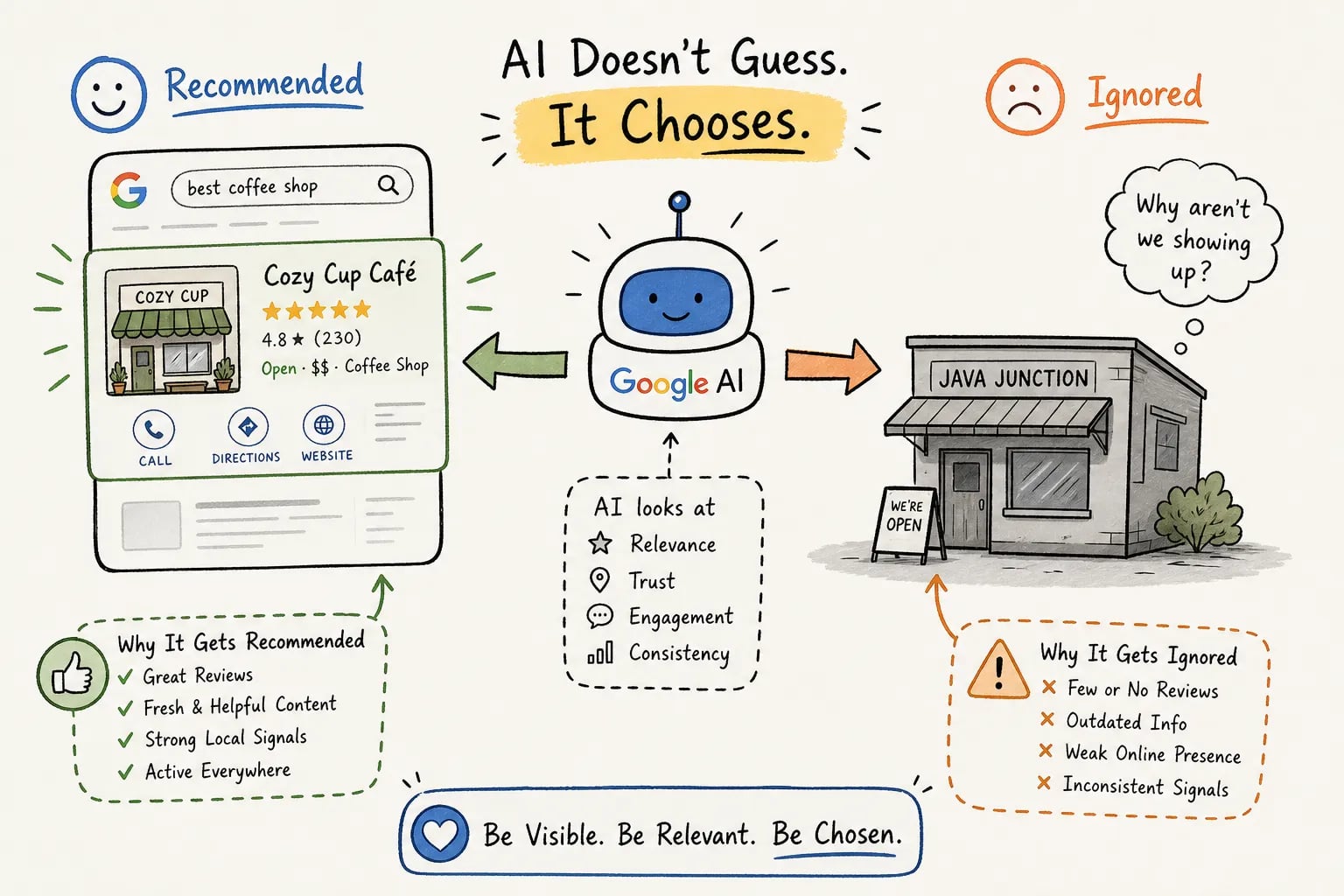 Why Google AI recommends some businesses over others